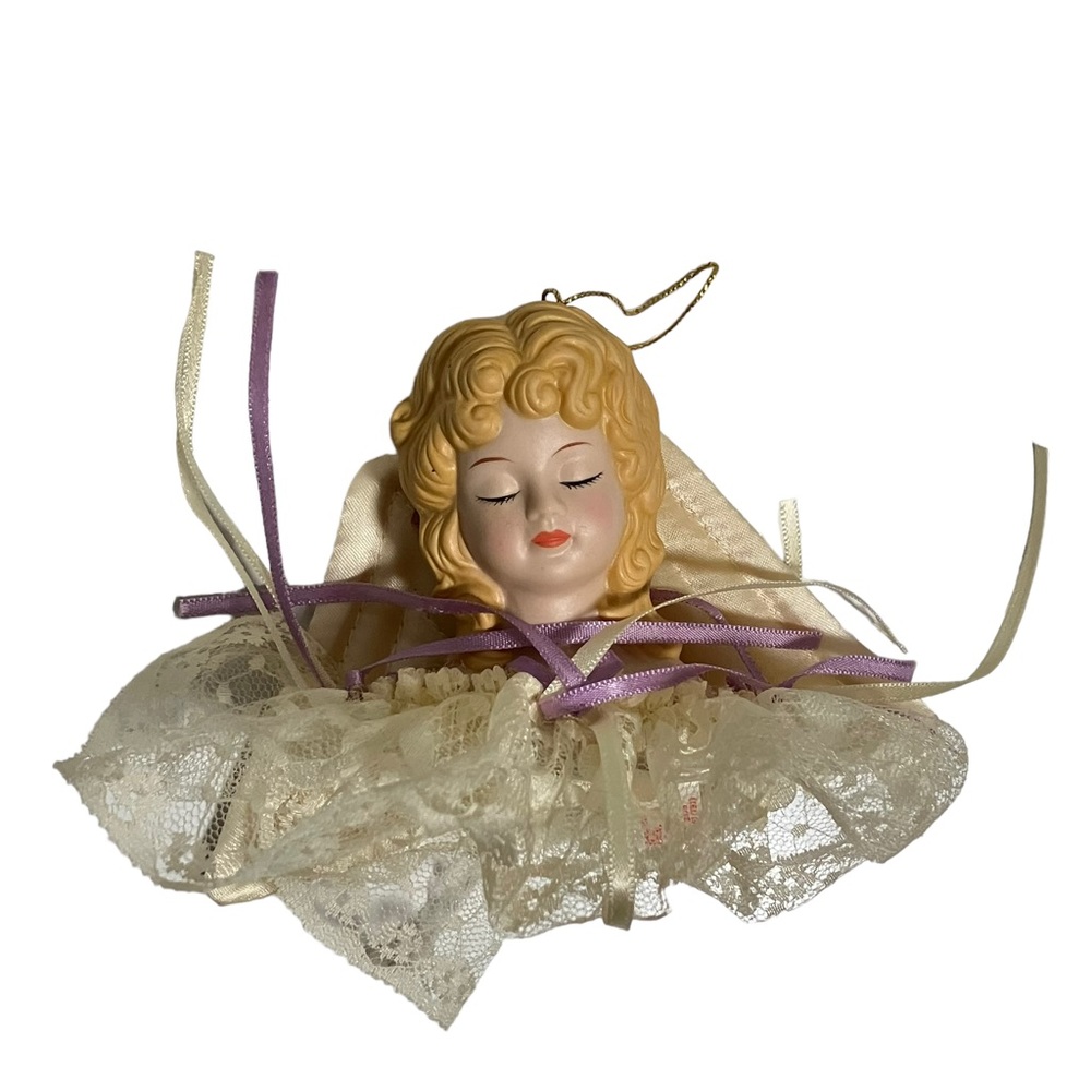 Vintage Russ Berrie Angel Christmas Ornament